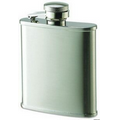 2.5 Oz. Shiny Rimmed Stainless Steel Flask w/ Mirror Finish